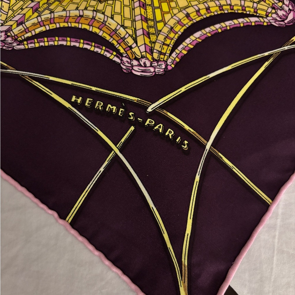 Hermes “Les Dômes Célestes” silk scarf - Picture 3 of 16